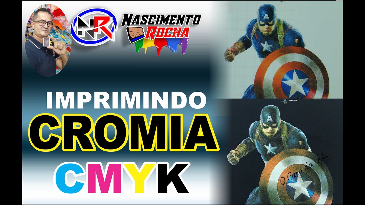 IMPRIMINDO CROMIA CMYK NA SERIGRAFIA