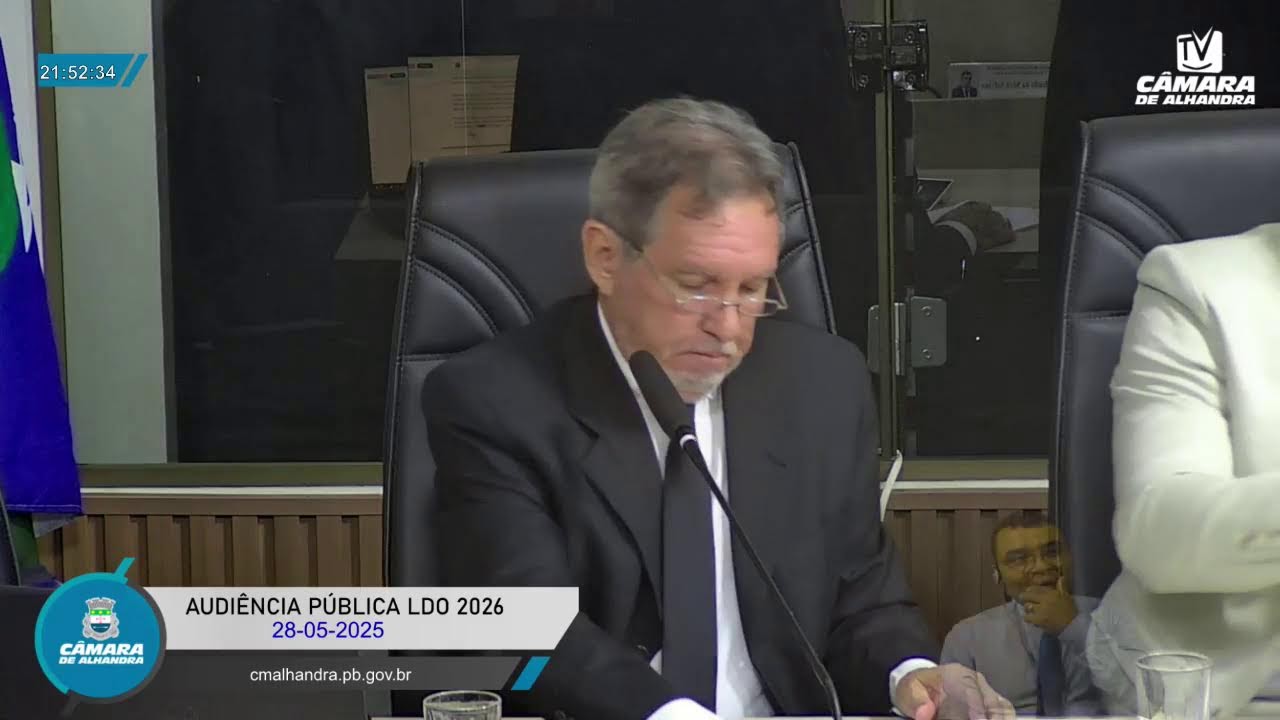TV Câmara Alhandra - Audiência Pública LDO 2026 - 28/05/2025
