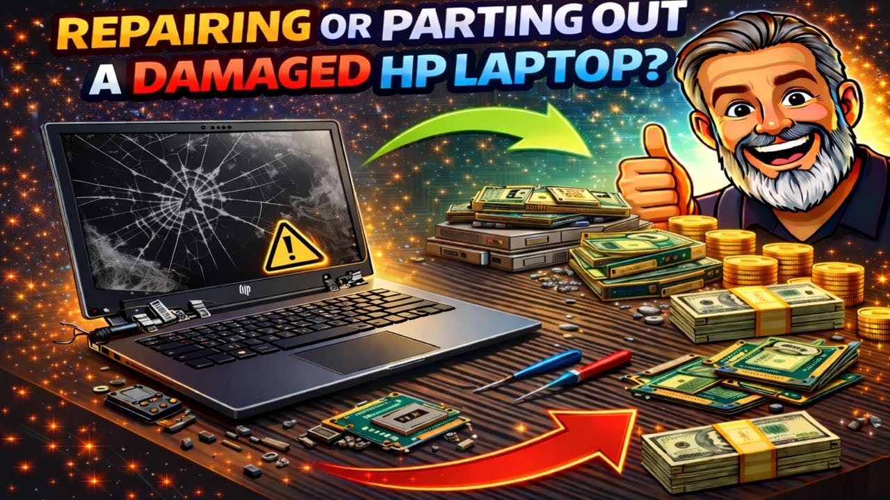 Is this HP Laptop viable to repair or is it to far gone and better to be parted out Part 1. 19/365