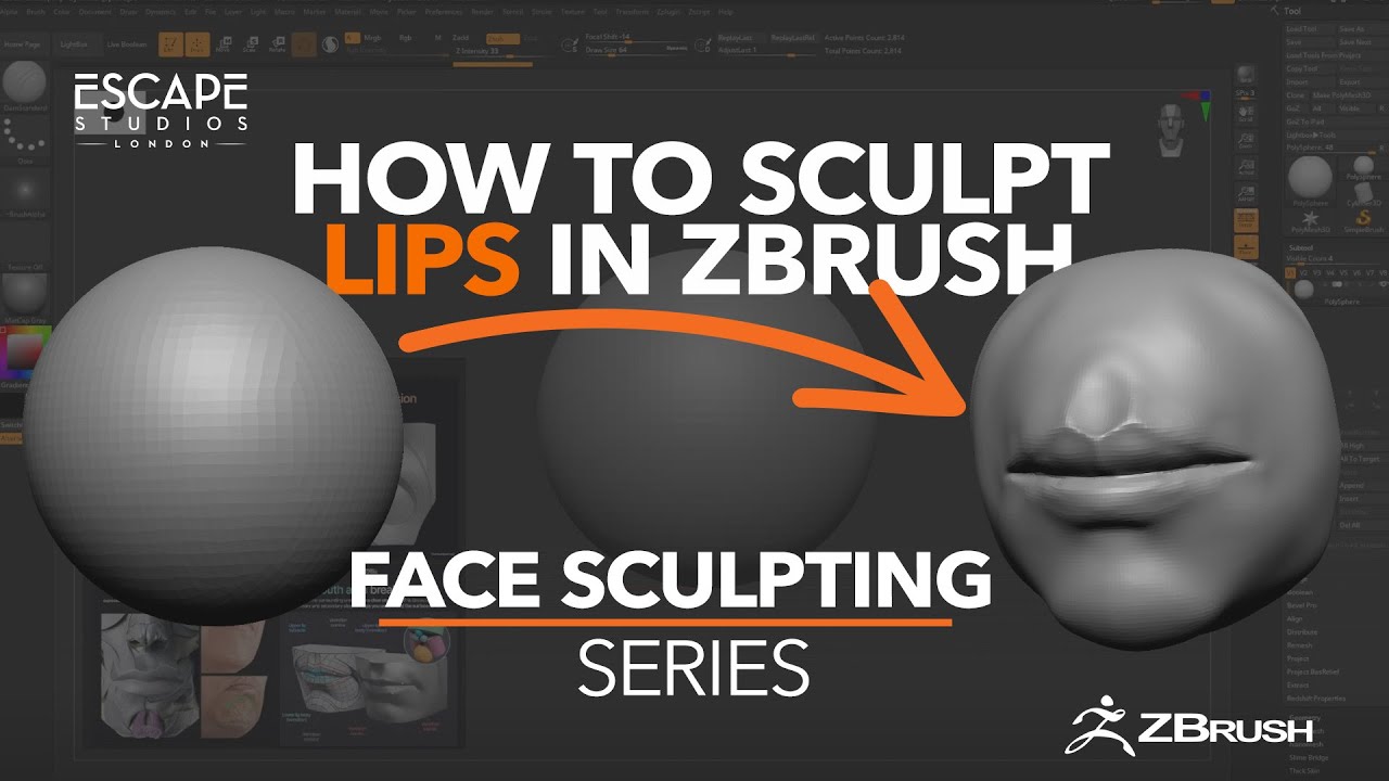 Face Sculpting Series: How to sculpt lips in ZBrush