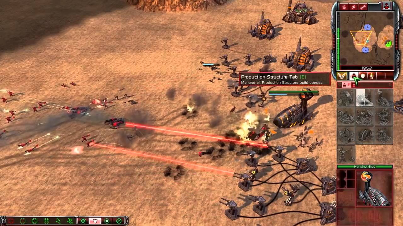 Command & Conquer 3 Tiberium Wars - Brutal AI Skirmish Match (HD)
