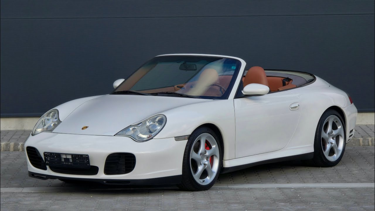 2004 Porsche 911/996 Carrera 4S Cabrio 3.6 320HP Tiptronic Carrara White - Cinnamon Brown Interior