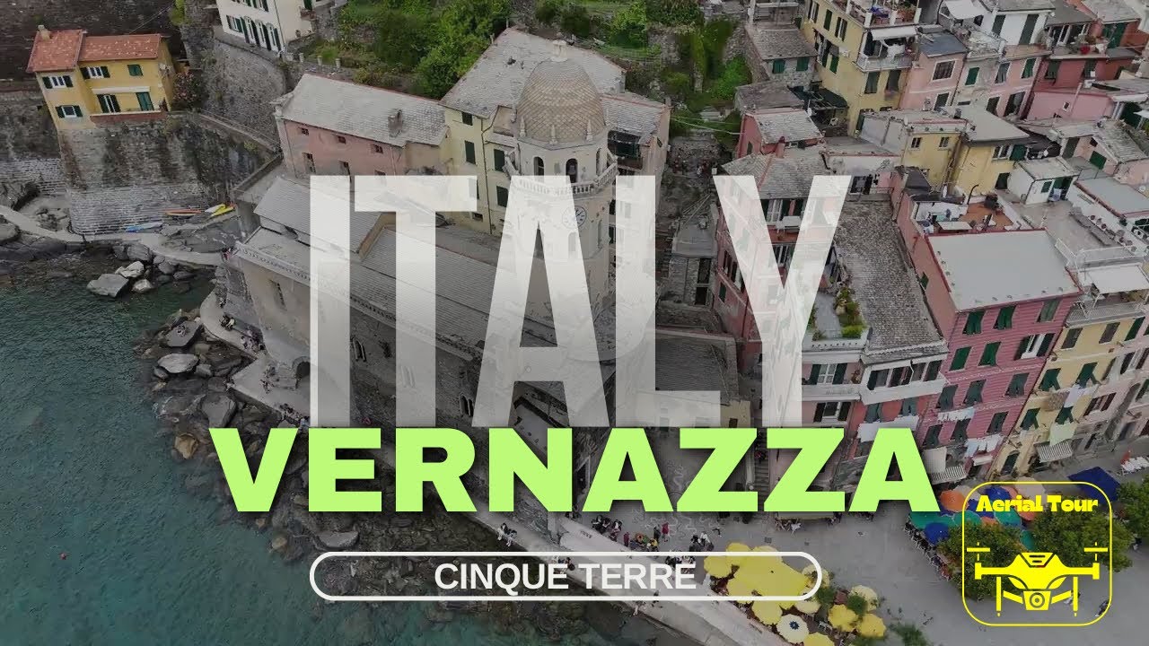 Vernazza, Cinque Terre Italy Stunning 4K Aerial & Harbor Tour
