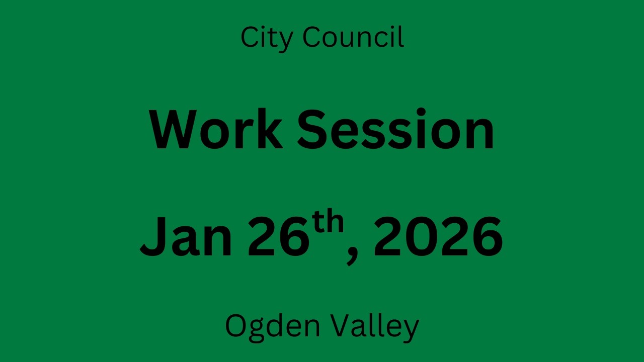 Public Work Session, Jan 26th 2026