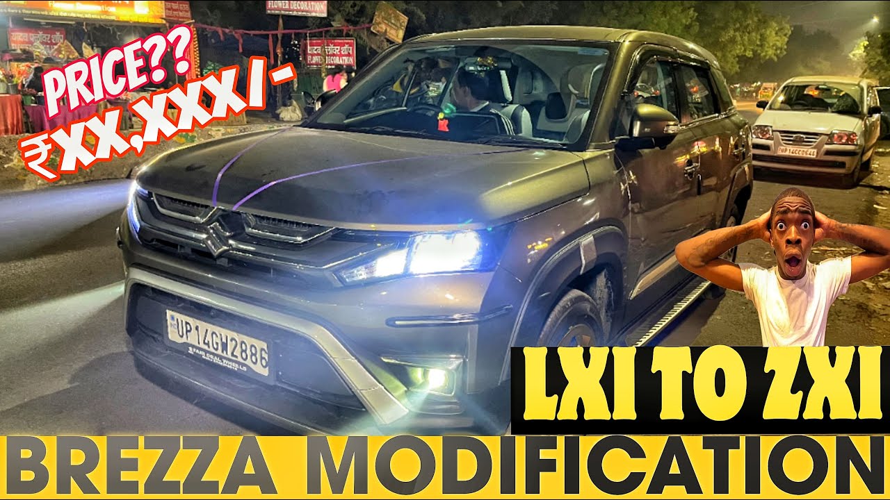 2025 BREZZA MODIFICATION 😱 LXI TO ZXI ✅ MORAL AUDIO SETUP ✅ BREZZA LXI MODIFIED 💥