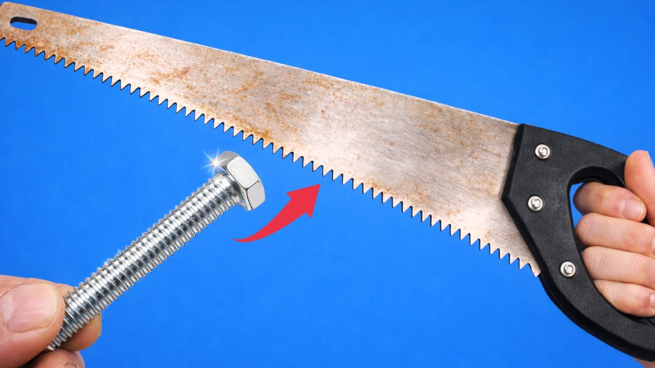 A Smart Way to Sharpen a Wood Saw Blade Razor Sharp | Brilliant Idea | unexpected Results