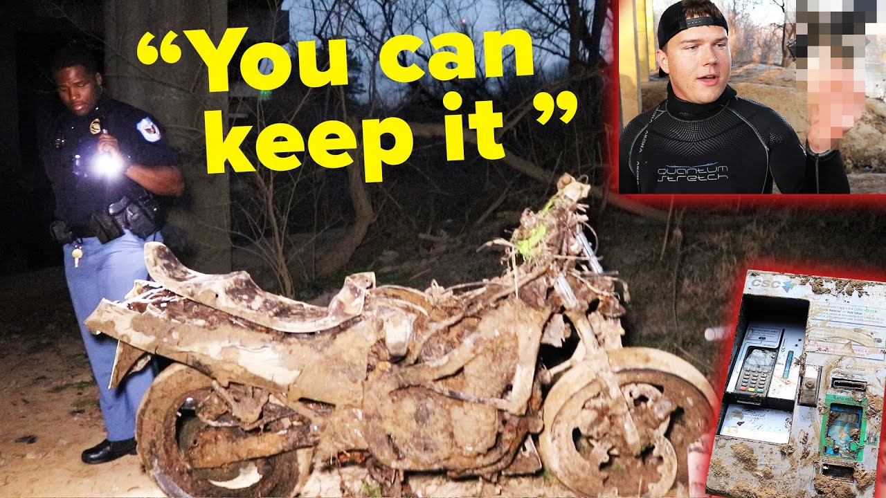 POLICE Didn't Want Anything To Do With Stolen Motorcycle Or CashBox!!