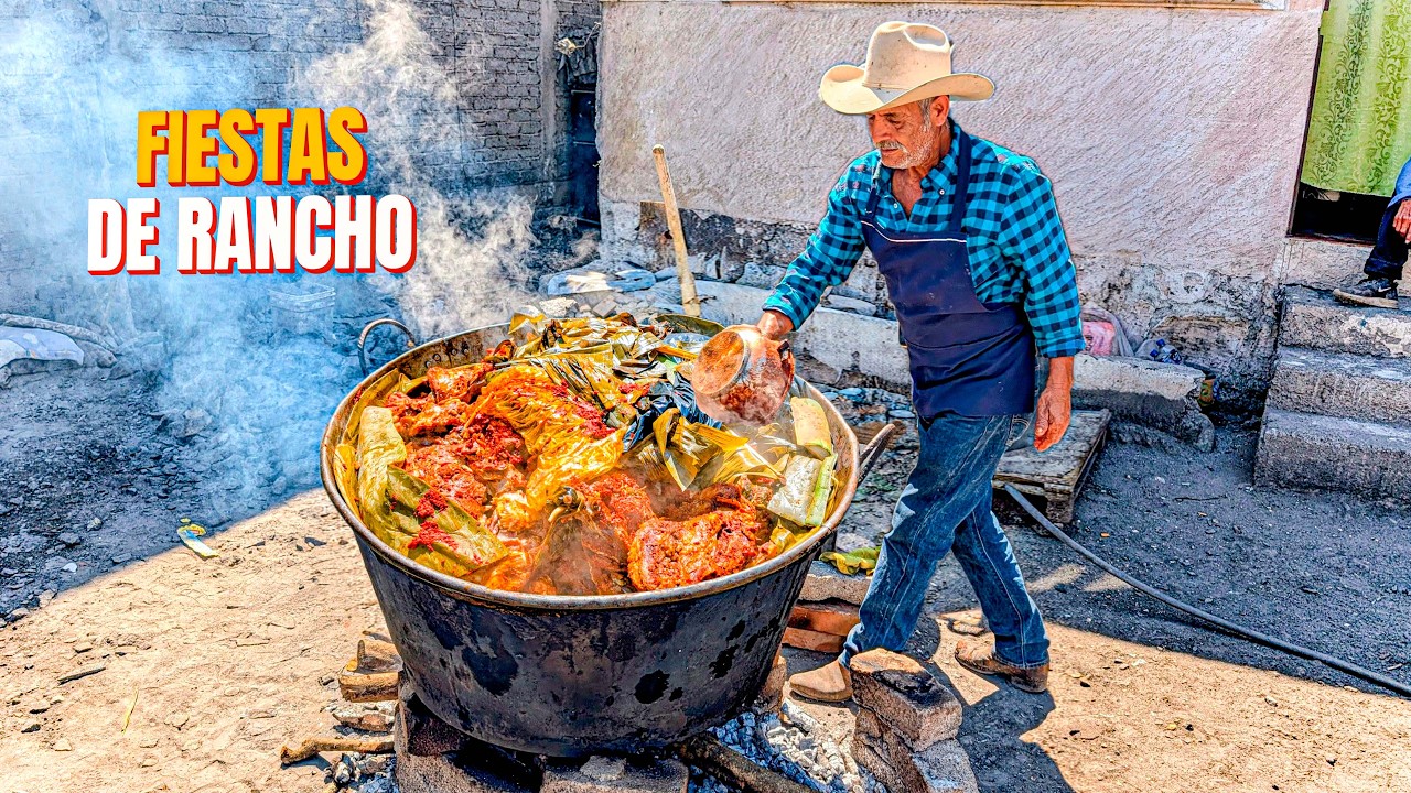 Así de Impresionante son los Preparativos de la Comida para una Fiesta de Rancho