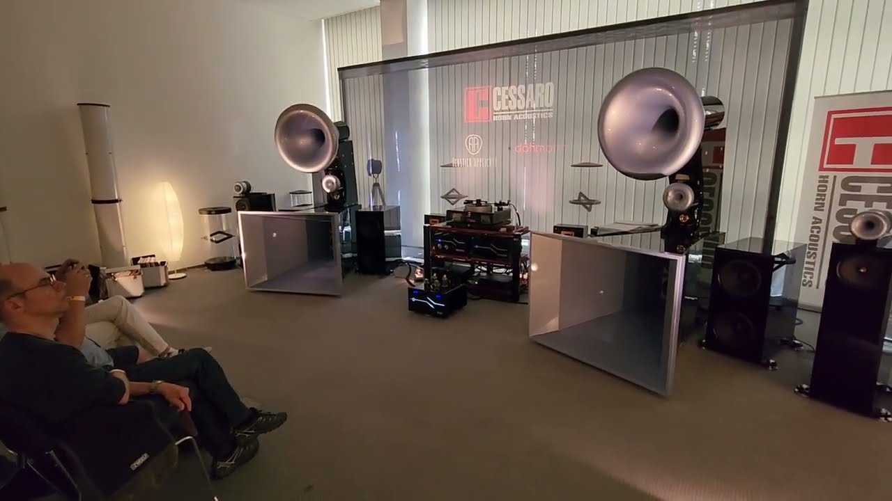 Pink Floyd on Huge Horns by Cessaro Plus the Dohmann Turntable