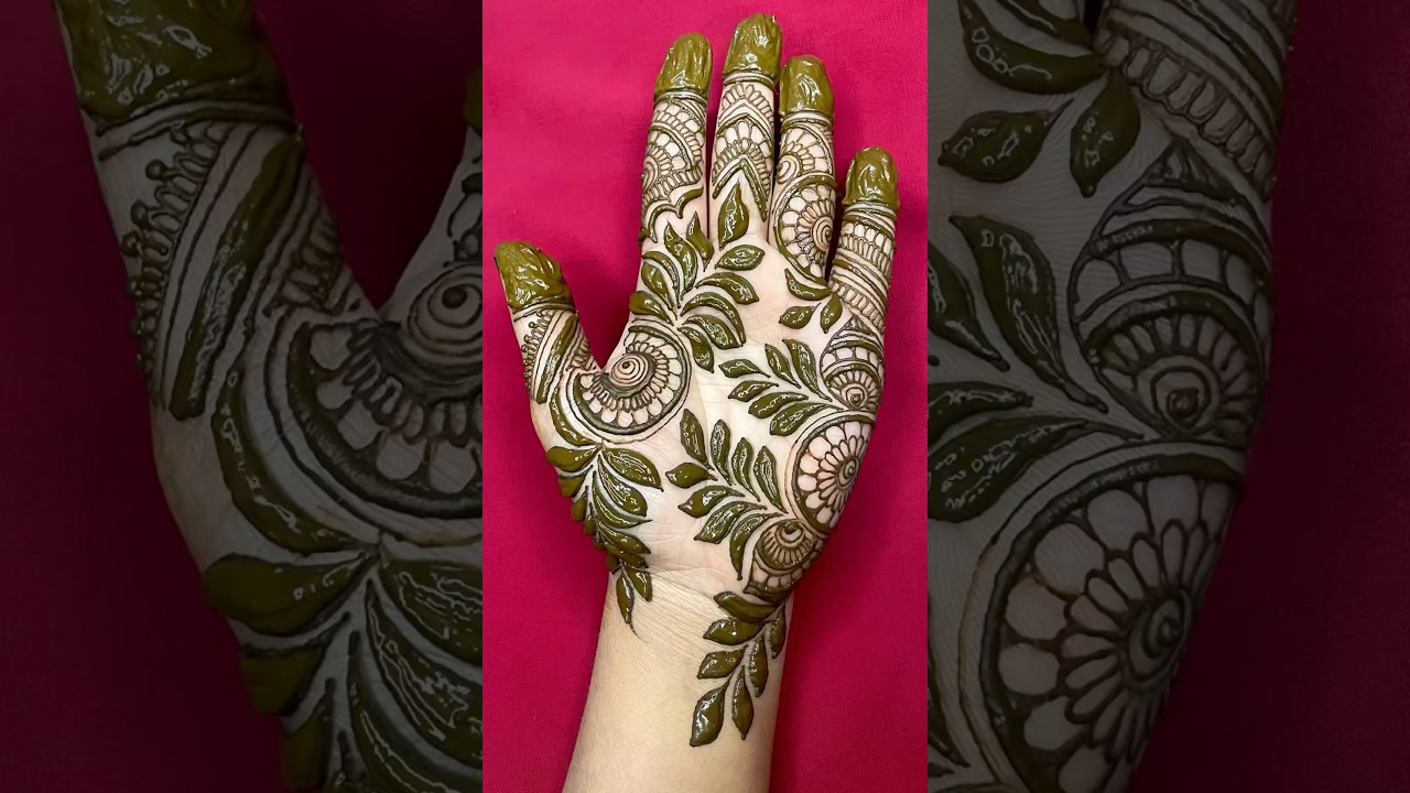Bold leaves henna tutorial for beginners 🌿✨ 