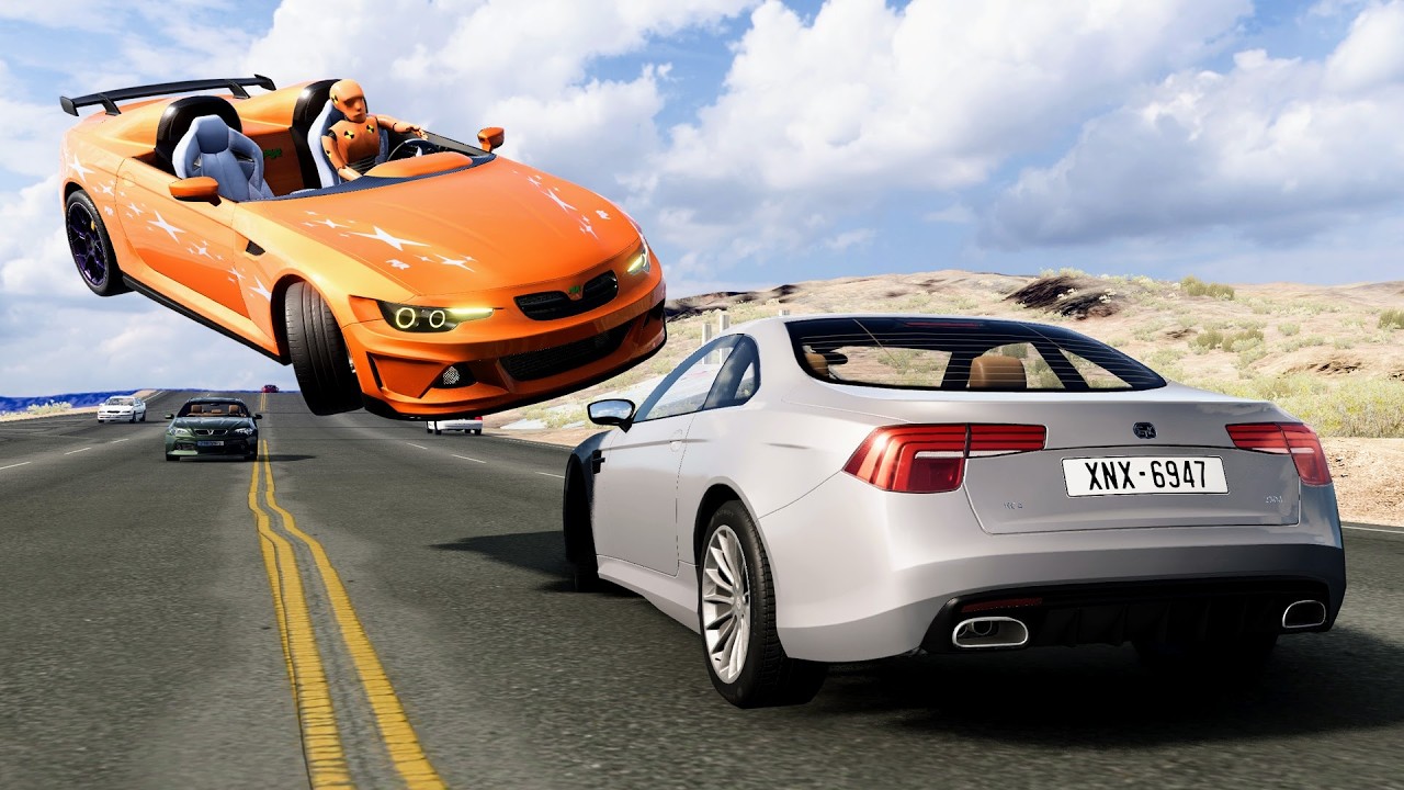 High Speed Traffic Car Crashes #248 - BeamNG Drive | CrashBoomPunk