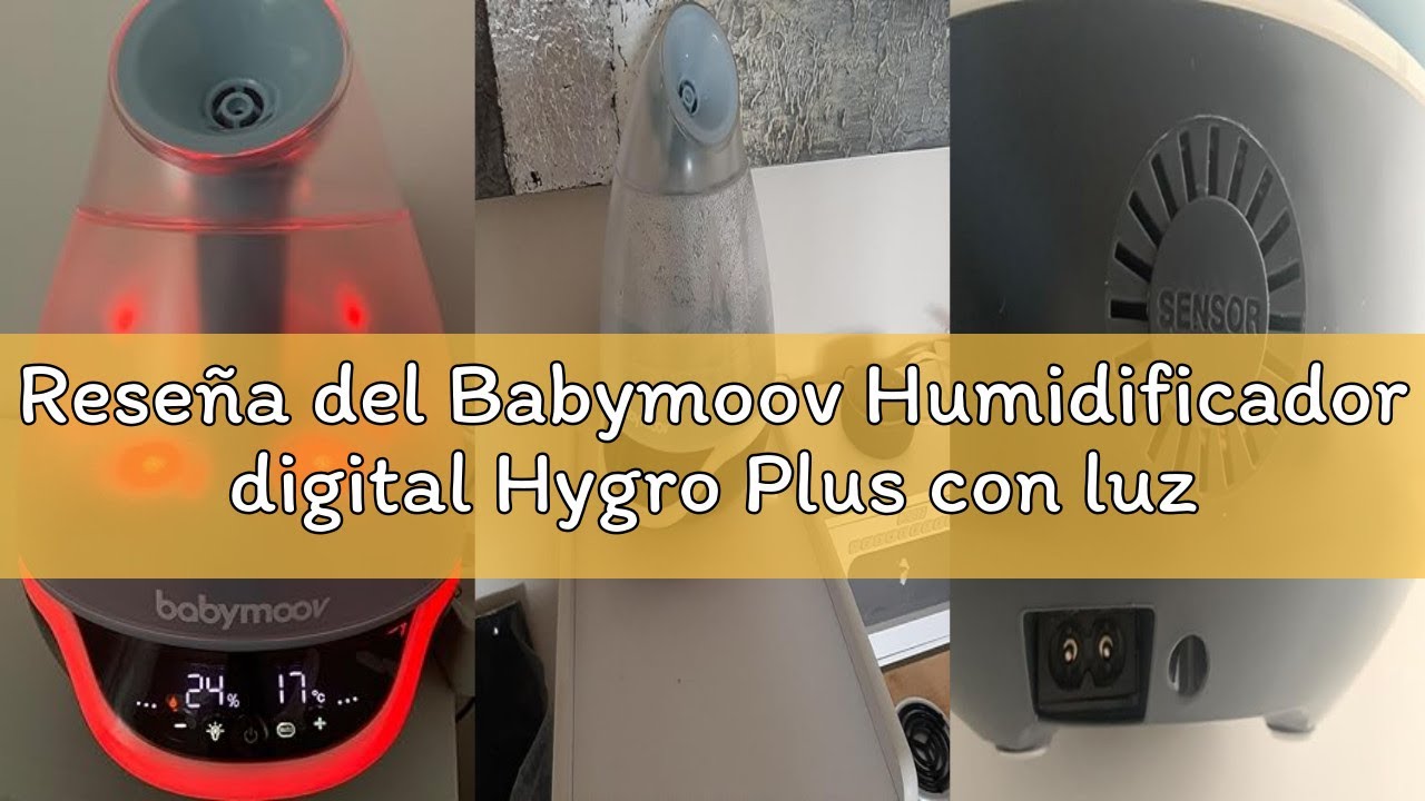 Reseña del Babymoov Humidificador digital Hygro Plus con luz nocturna (7 colores), control automátic