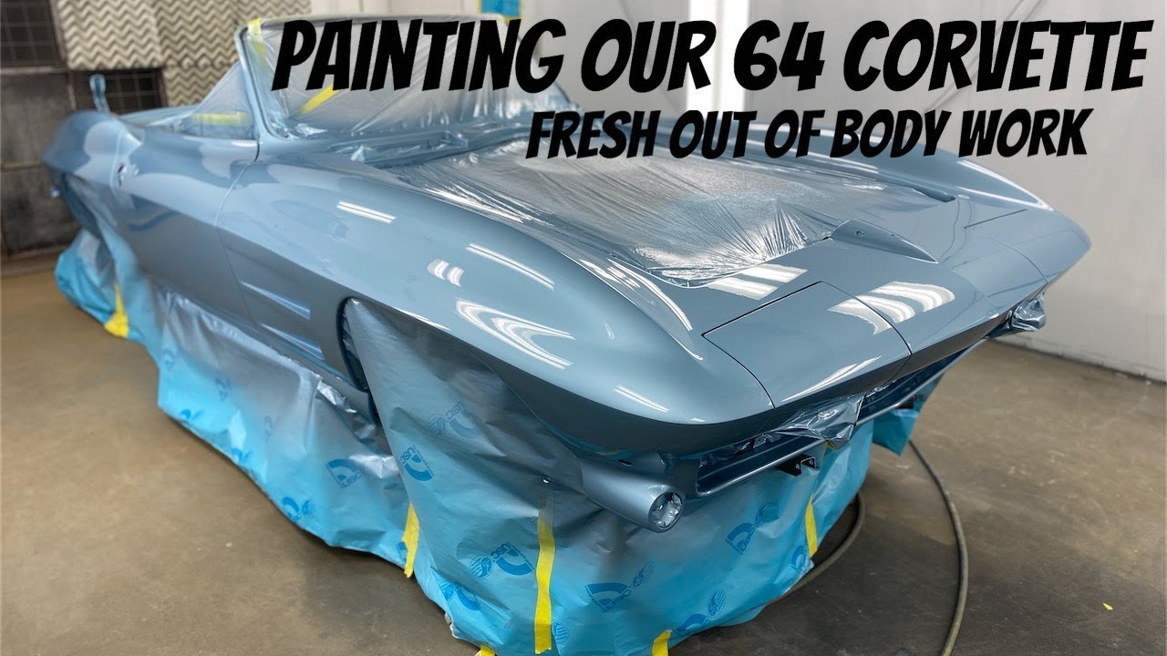 Painting a 1964 Chevy Corvette! - Straight Line Customs