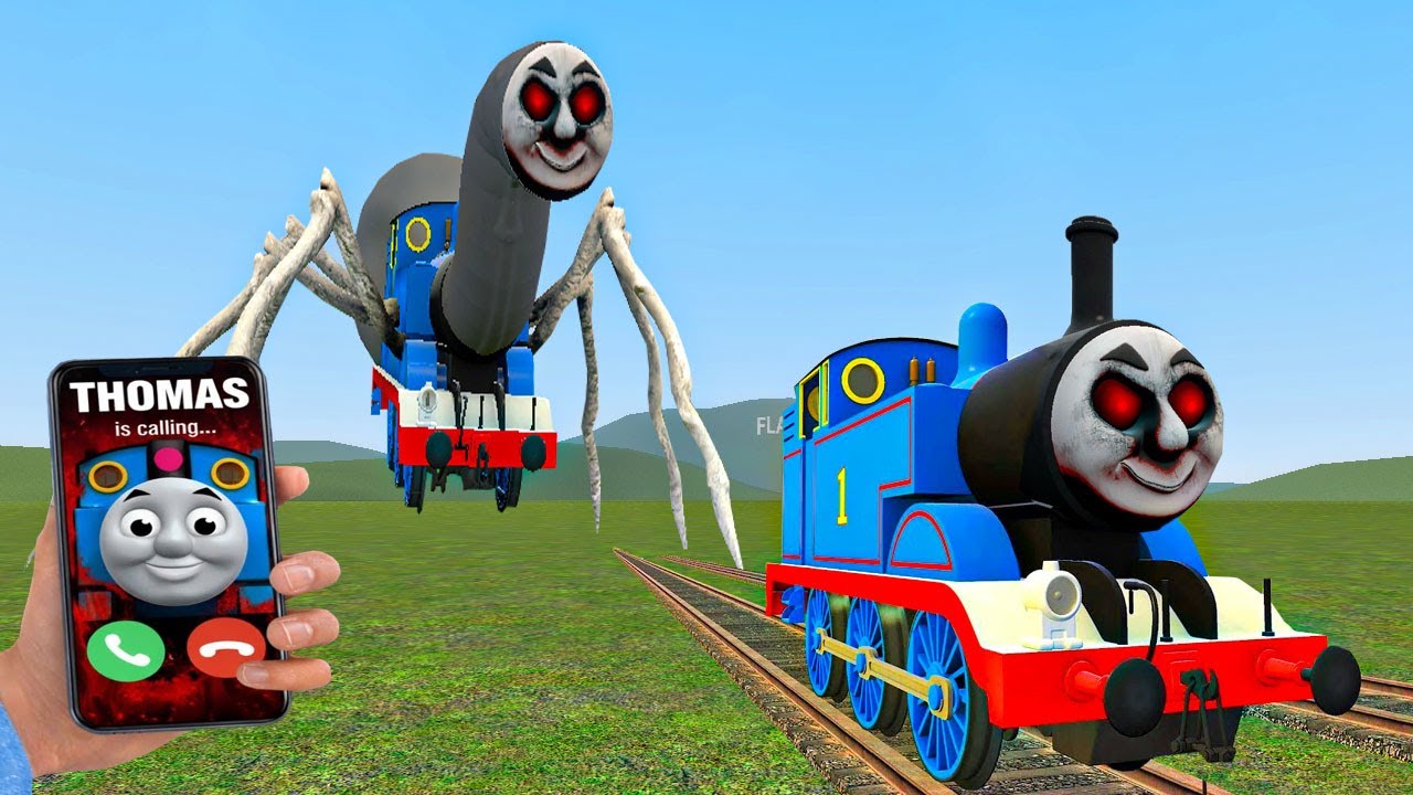 Building a Thomas Train Chased By Cursed Trains in Garry's Mod!