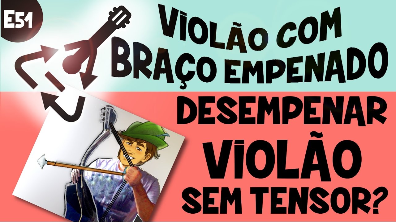 🔥 Violão SEM TENSOR com braço empenado! Desempenando para instalar tensor! (E51)