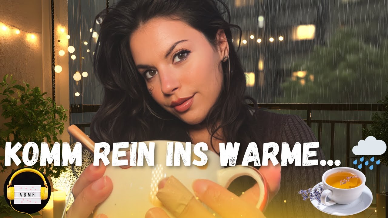 Draußen stürmt es... 🌧️ Komm rein (Trost & Geborgenheit) | ASMR Deutsch