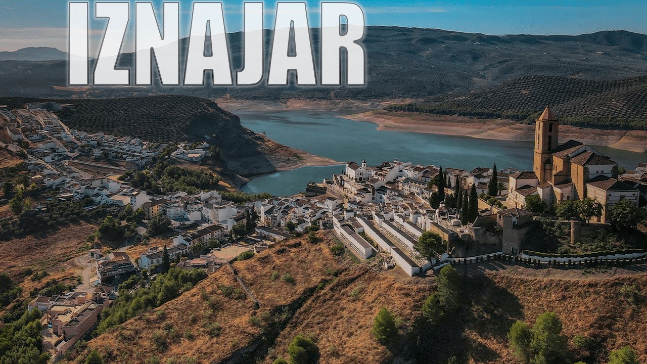 IZNÁJAR a vista de dron. Cinematic drone footage.