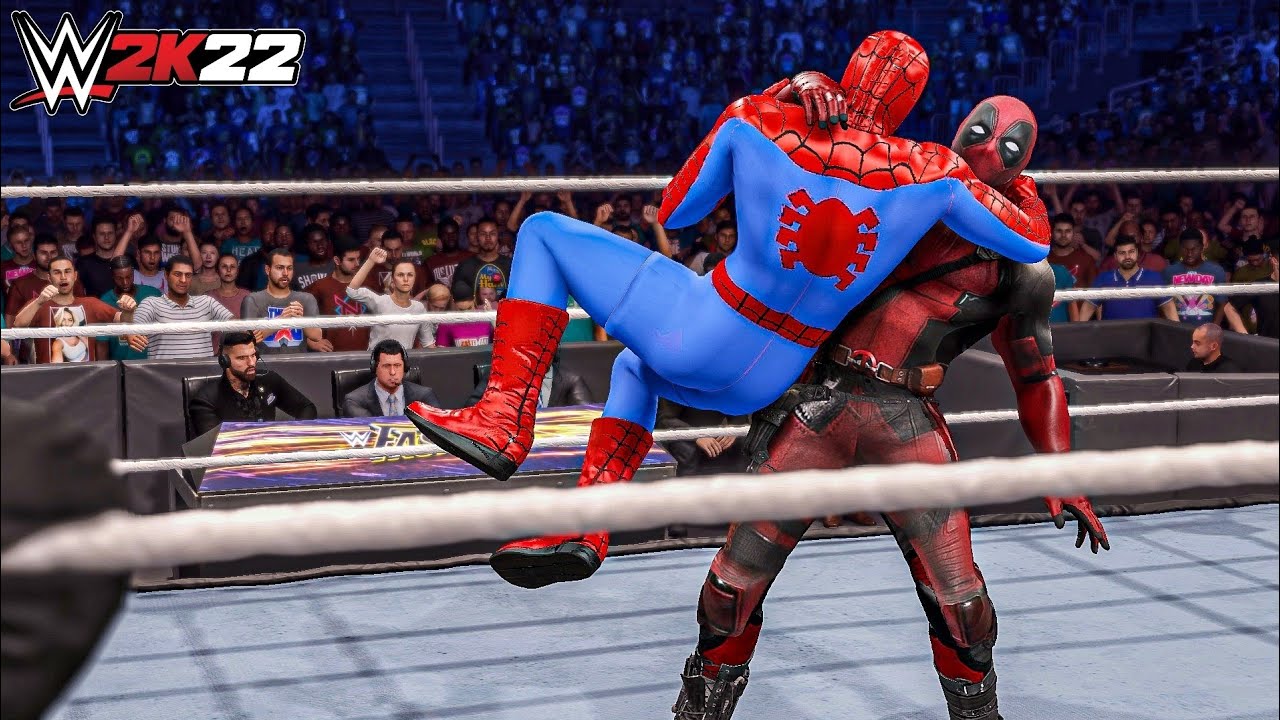 WWE 2K22 - Deadpool vs Spiderman