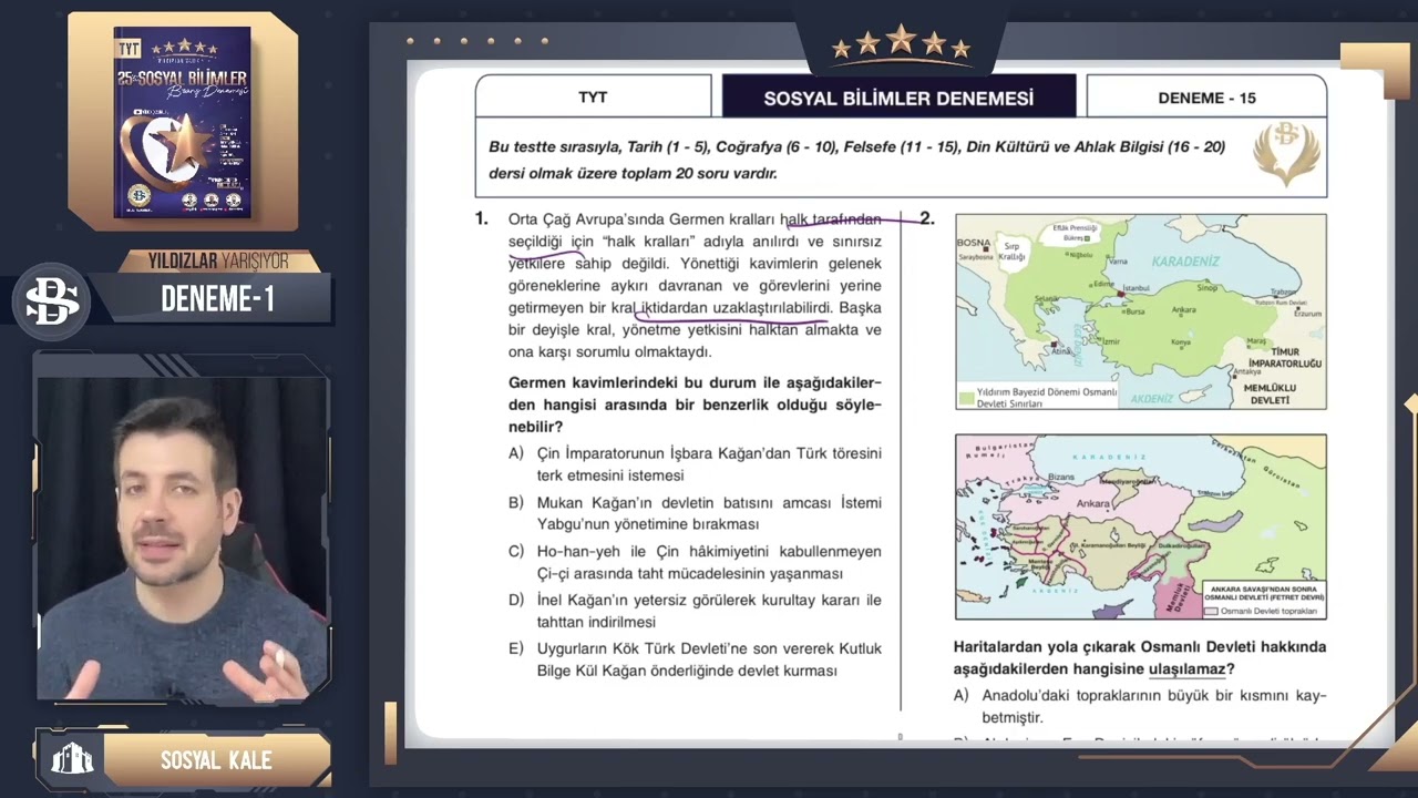TYT Sosyal 15. Deneme | Bilgi Sarmal Yıldızlar Yarışıyor Deneme Çözümleri