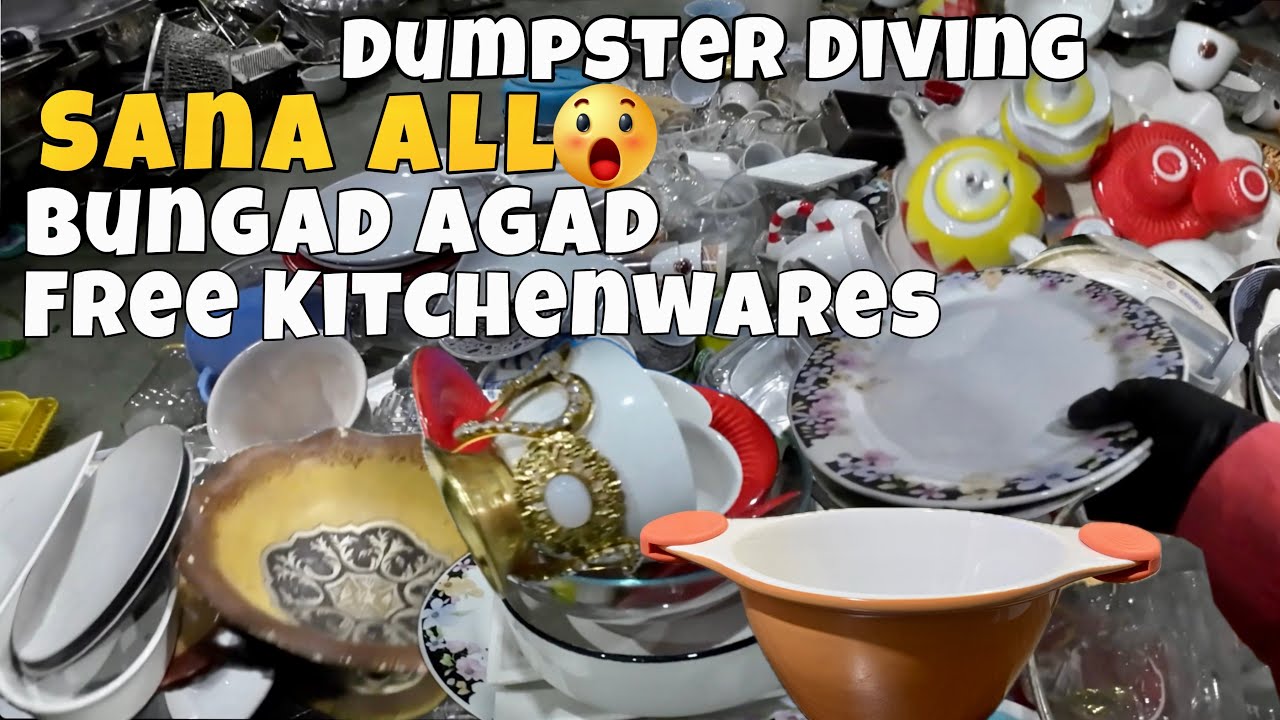 GRABE NAKATSAMBA MULI NG MARAMING PULOT NA MGA KITCHENWARES | DUMPSTER DIVING | BESTIE BUDDY 