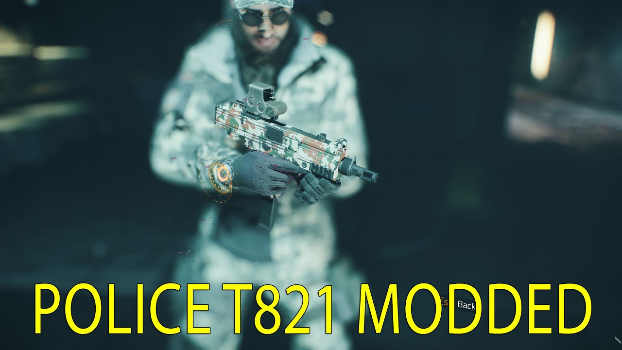 The Division Weapons - Police T821 Modded Showcase