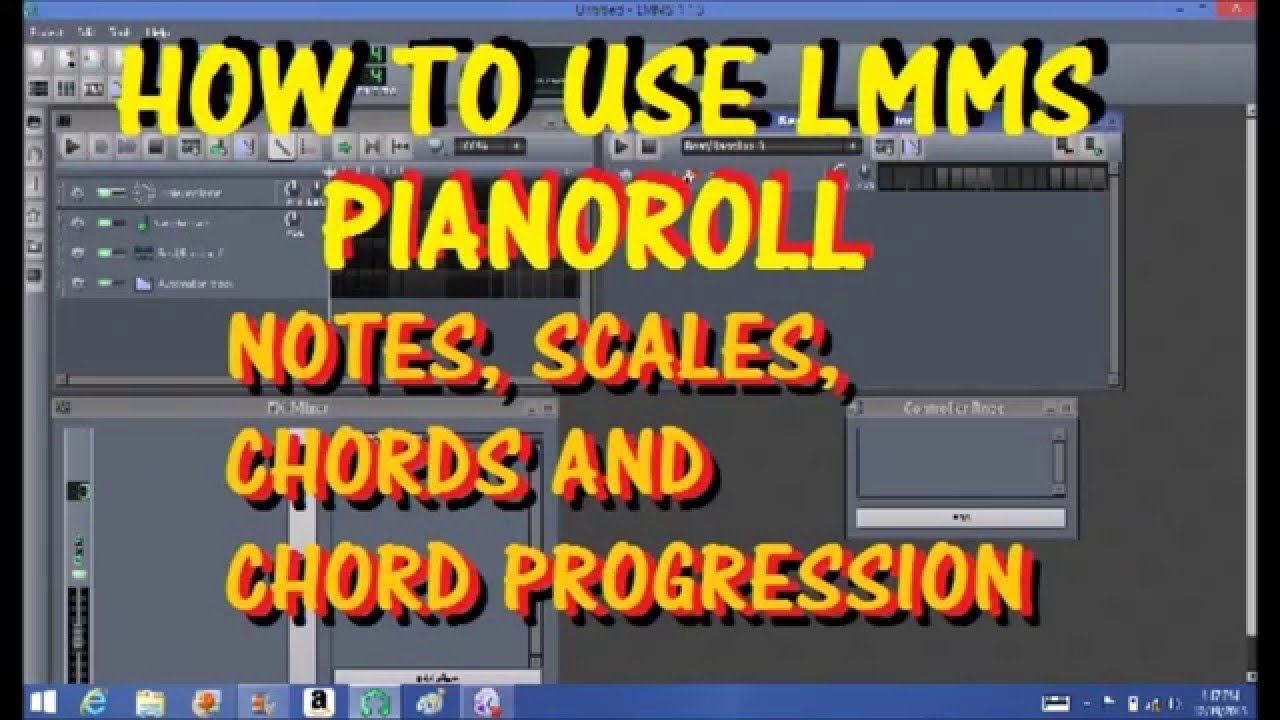 HOW TO USE LMMS notes, chords etc