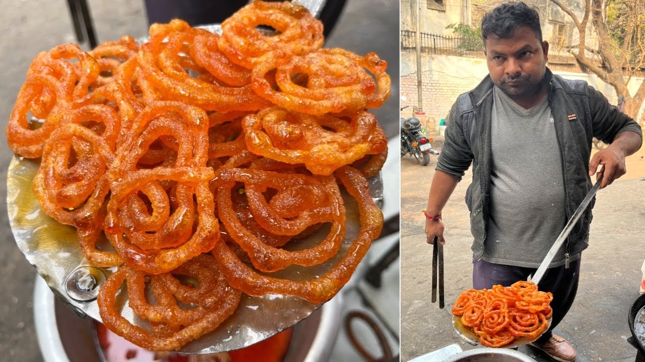 दुकान की करारी जलेबी का सारा का सारा राज खोल दिया हलवाई भैया ने , जलेबी बनाना सीखो - JALEBI Recipe