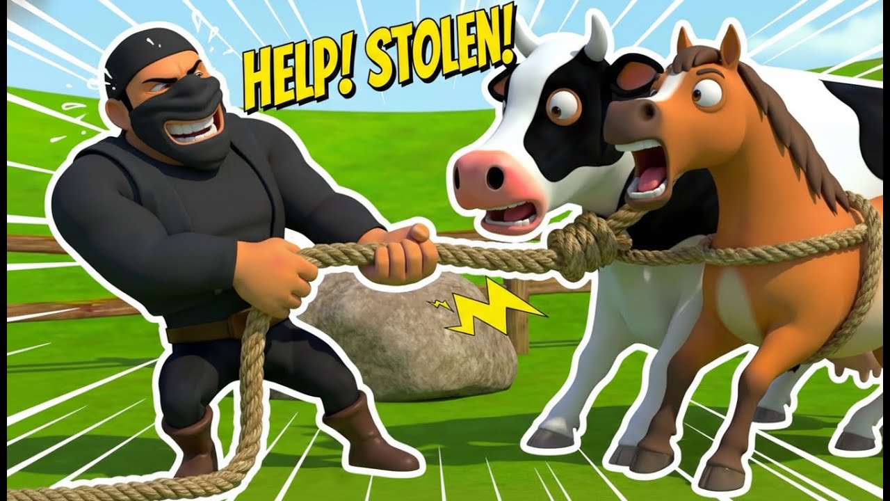 Thief in Old MacDonald’s Farm 😱 | Every Animal Is Gone! 🐄🐎