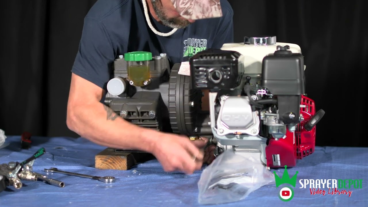 Assembling an Udor KAPPA-55/GR-5 to a Honda GX160 | Sprayer Depot, #1 for Spray Equipment