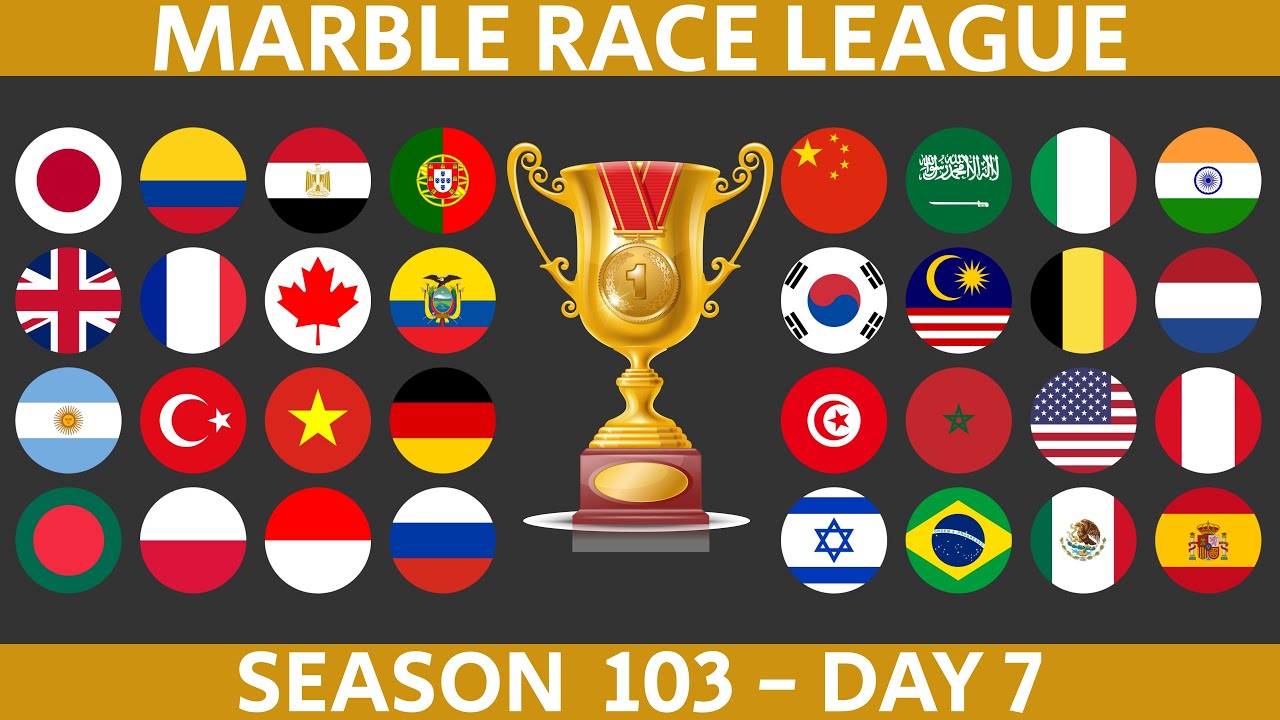 Marble Race League Season 103 DAY 7 Marble Race in Algodoo