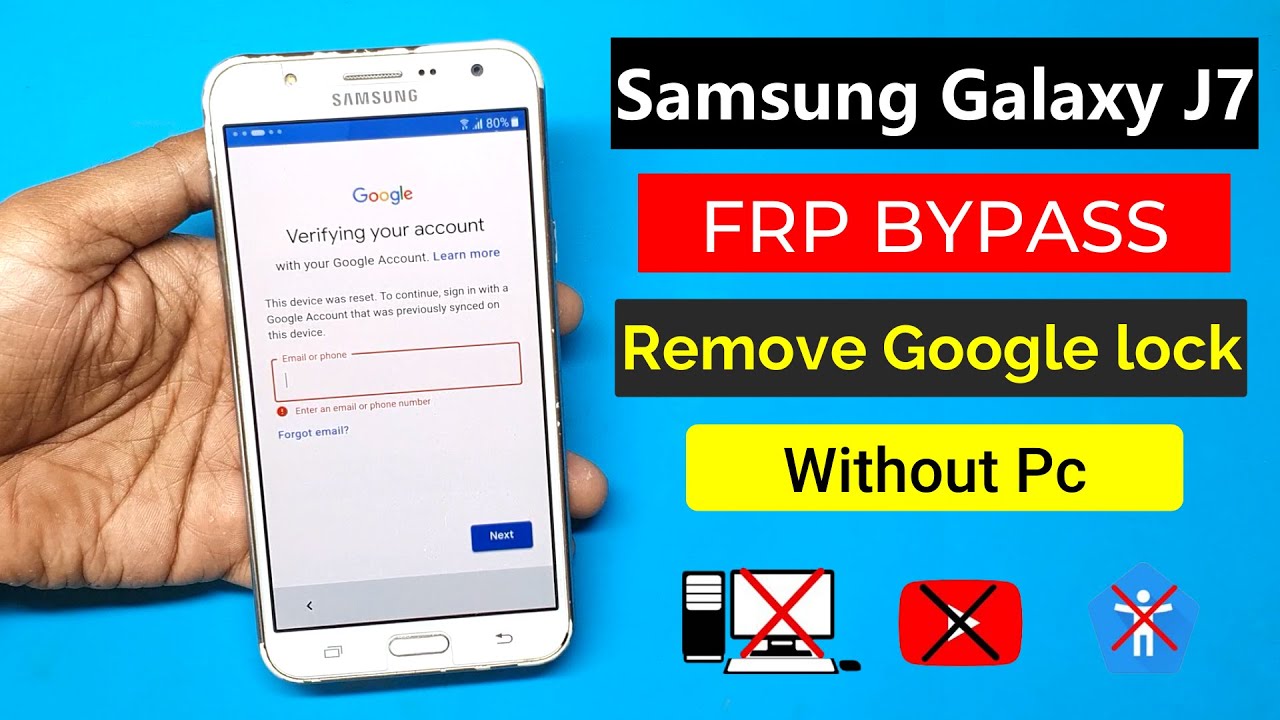 Samsung J7 Frp Bypass | Samsung j7 Google account Bypass Without Pc