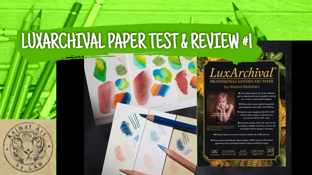 LuxArchival vs Pastelmat & Uart sanded paper - Comparison Test