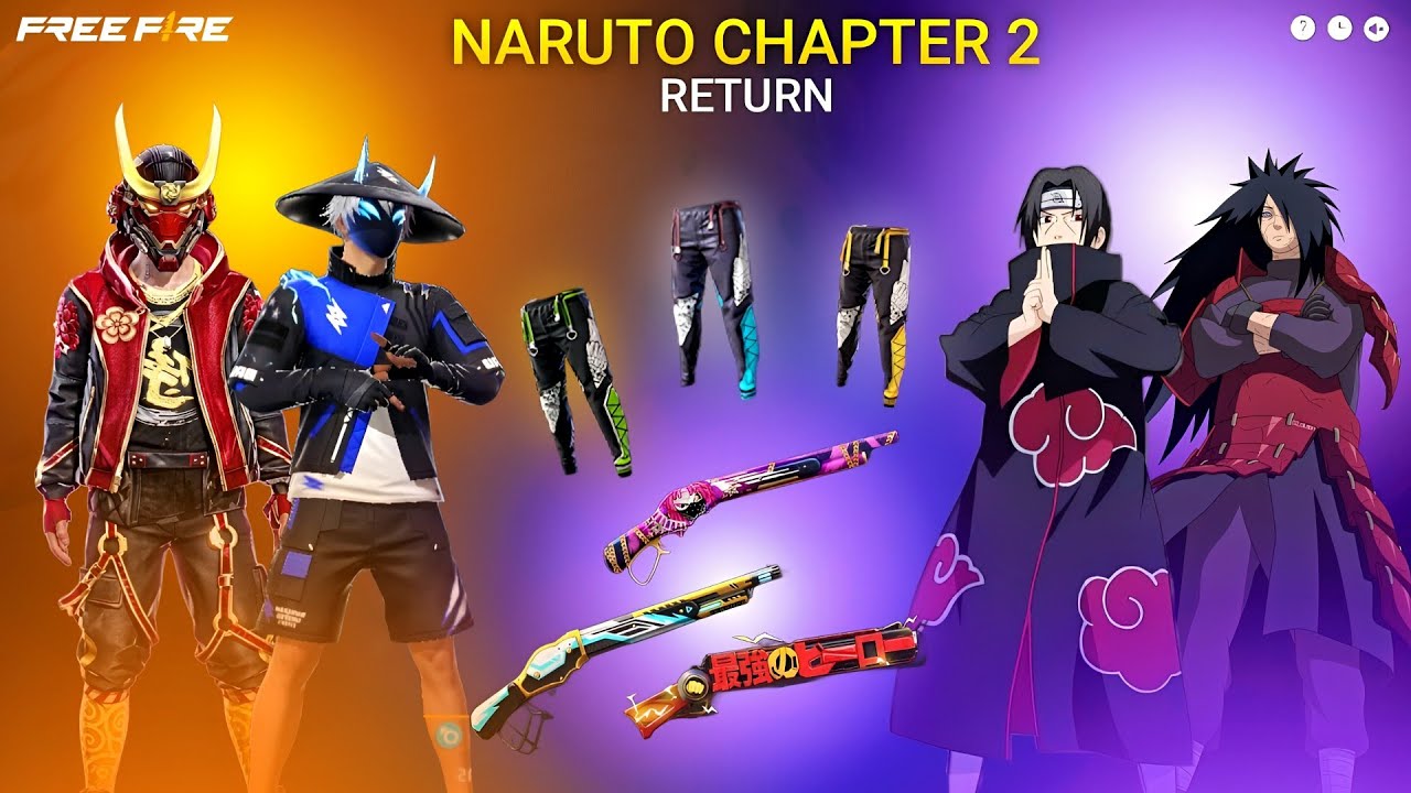 Naruto Chapter 2 Return 💥 Thunderborn Bundle 🤯🥳 | Free Fire New Event | FF New Event