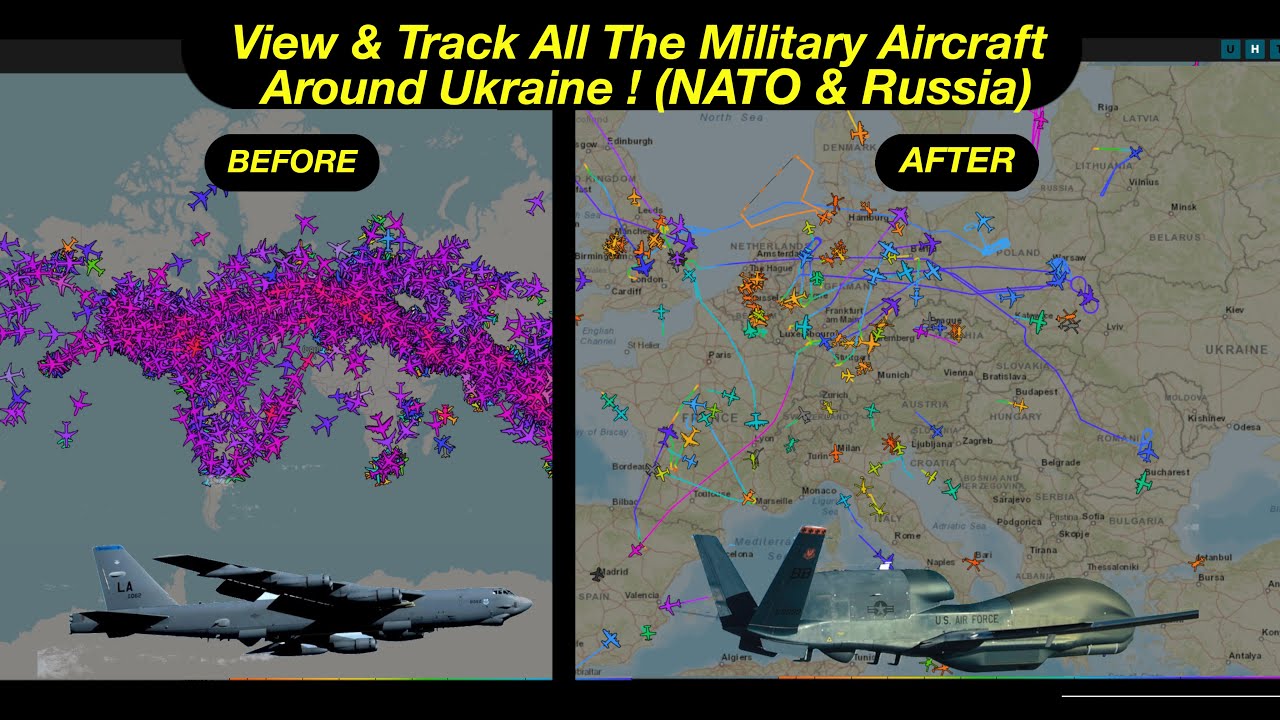 The Best Military Aircraft Tracker! Easily Track Military Aircraft Around Ukraine! & The World!