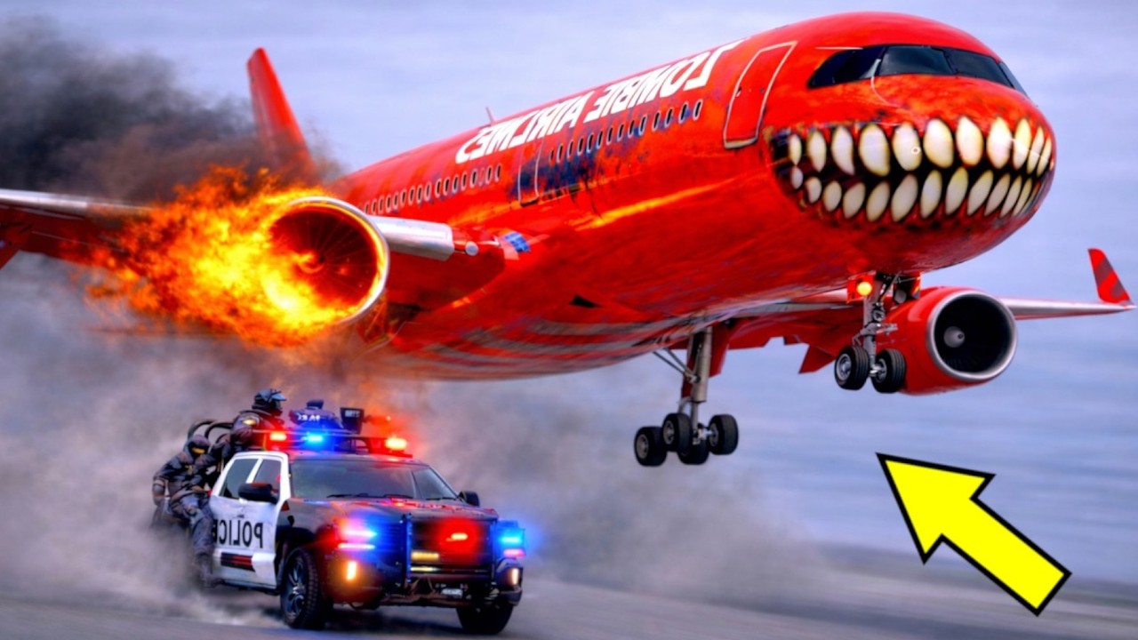 Airplane Crash Compilation: 7 Cinematic Aeroplane Crash Scenes In GTA 5 (#18)