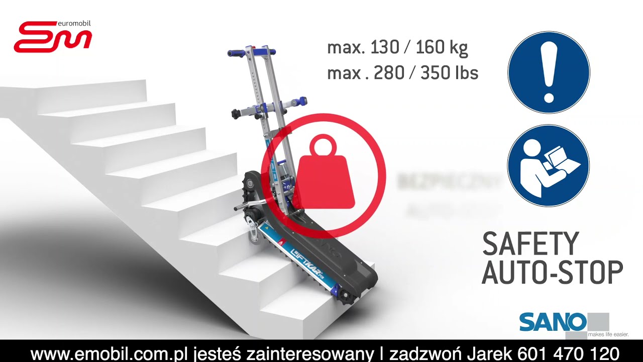 Schodołaz gąsienicowy LIFTKAR PTR - jak używać