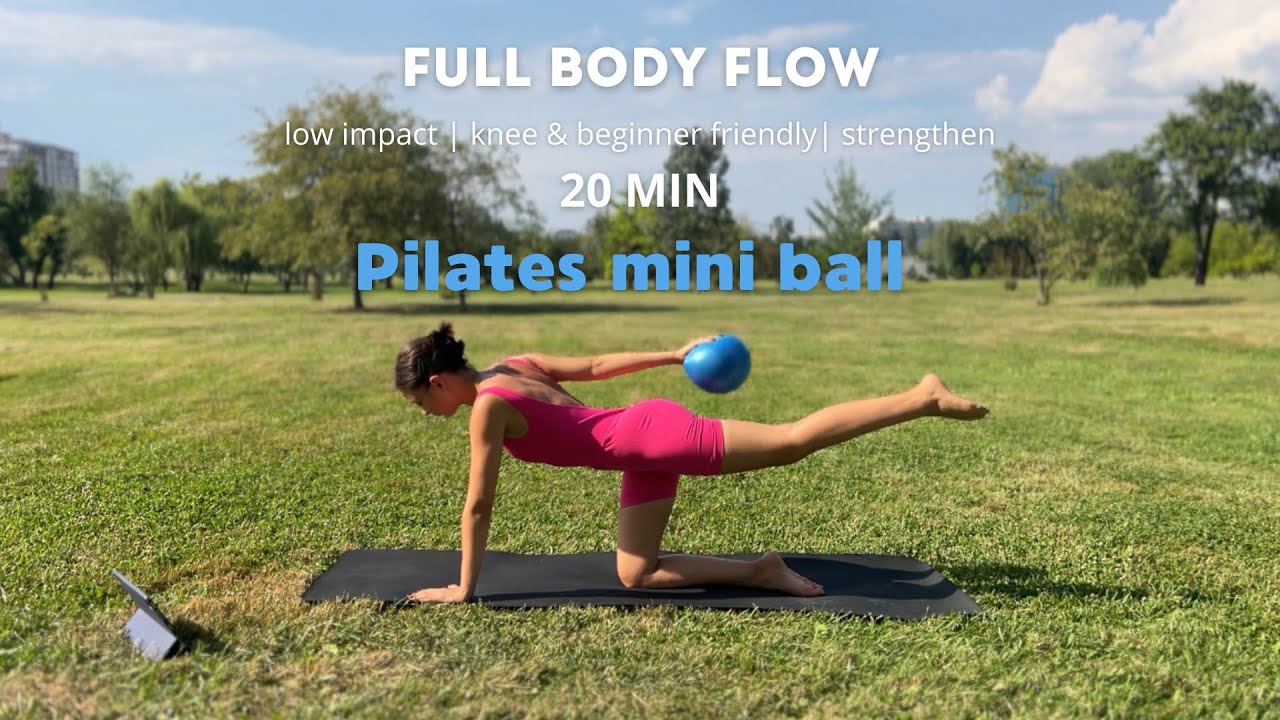 20 MIN Full Body Pilates with Mini Ball | Tone, Strengthen & Stretch       