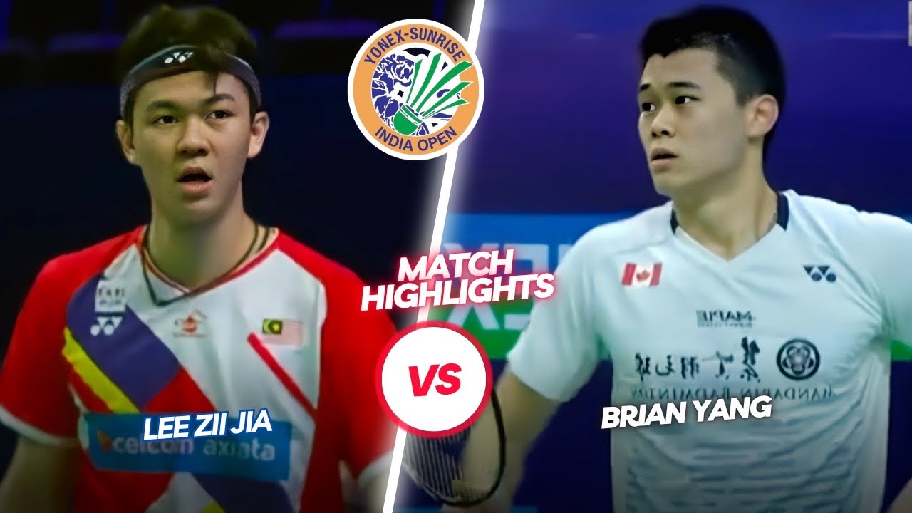 Unstoppable‼️‼️Lee Zii Jia (MAS) vs Brian Yang (CAN)‼️‼️Yonex Sunrise India Open 2024
