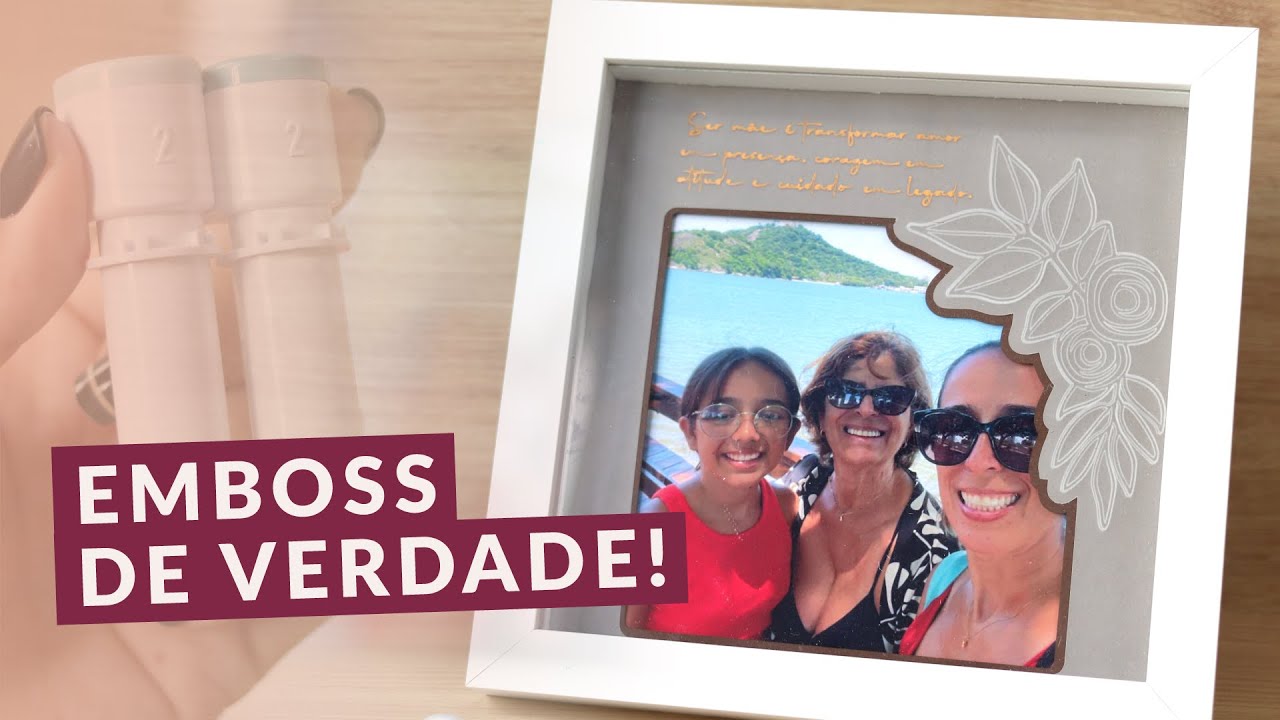 Como fazer EMBOSS com a CAMEO 5 - Tô IMPRESSIONADA com o resultado!