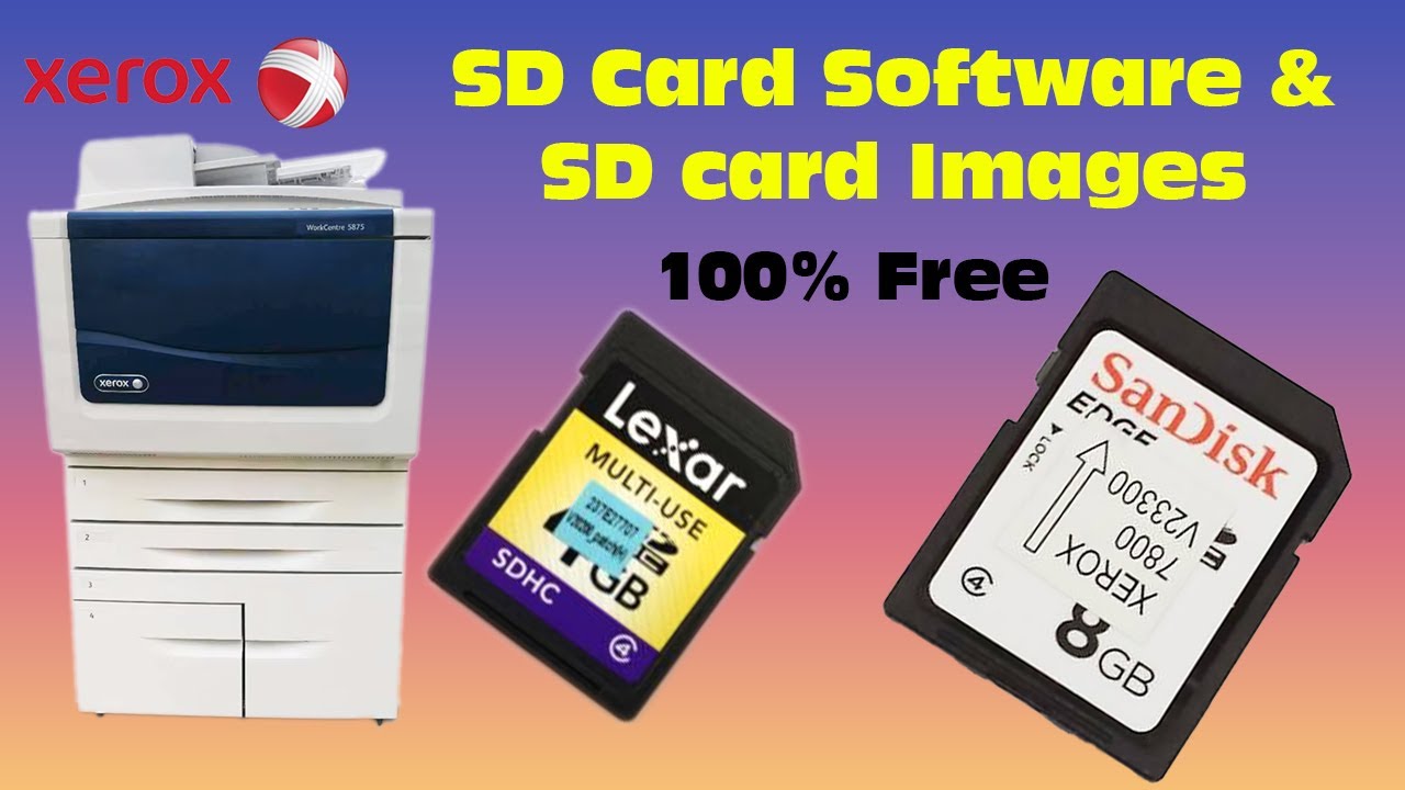 Xerox Workcenter 5845,5855,5865,5875,5945,5955,7835,7845 SD Card Software and Images free download