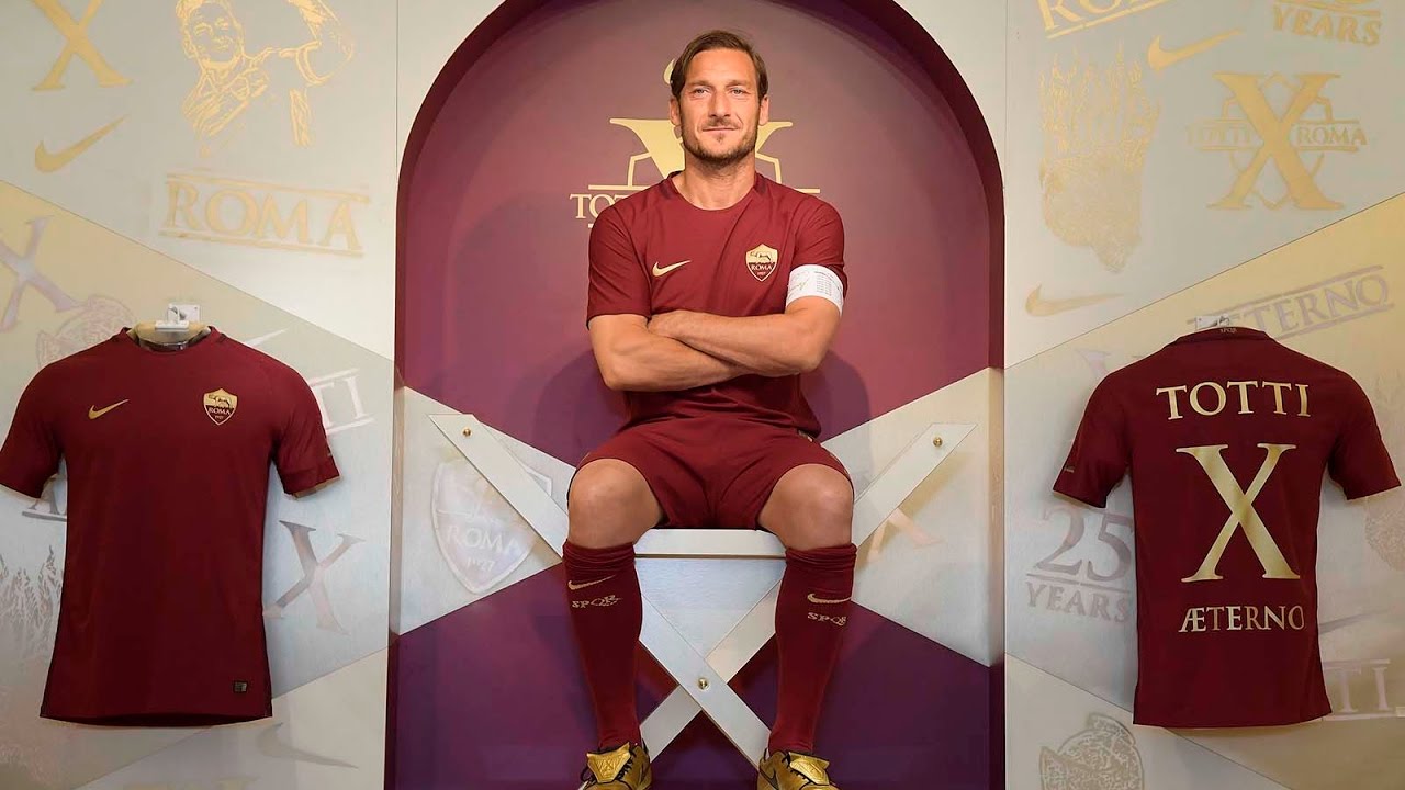 Totti X Tiempo: Francesco Totti unveils special boots at Rome event