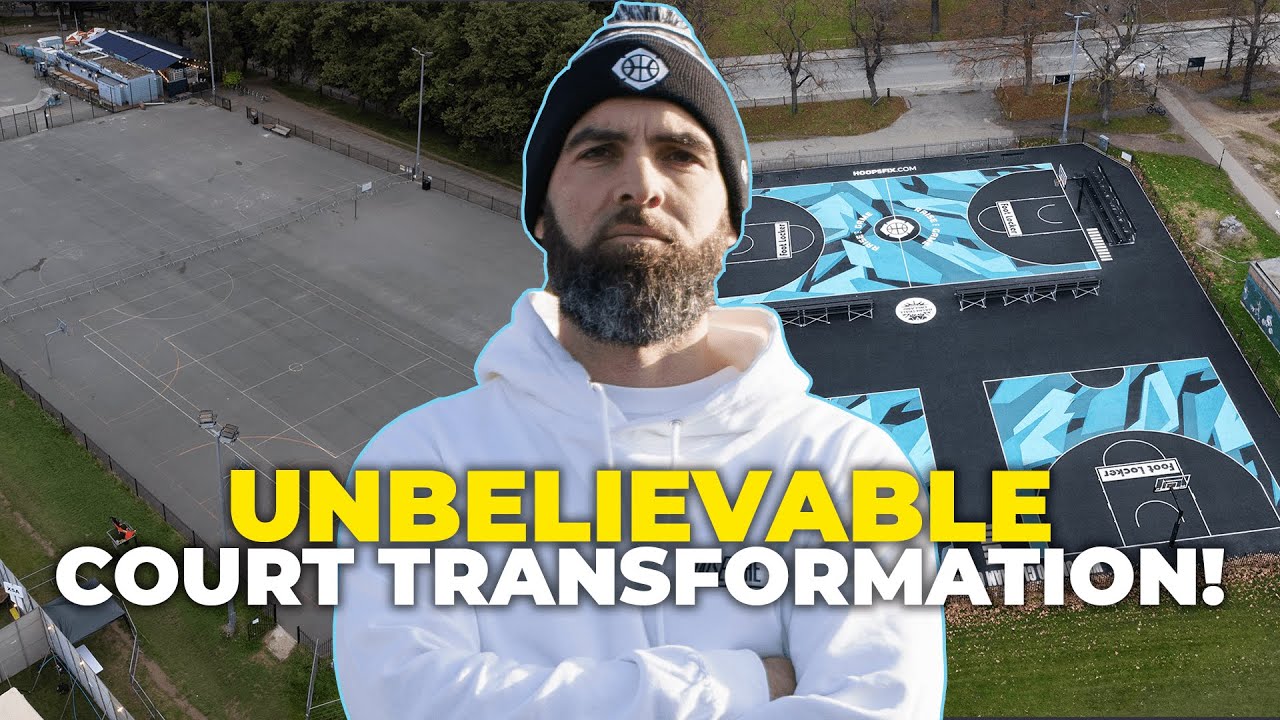 How to renovate your local basketball court - behind the scenes of Clapham Common renovation! Vlog