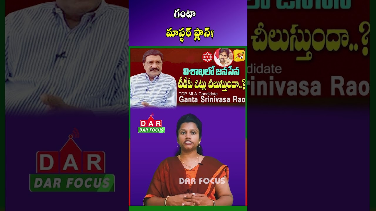 Ganta Srinivasa Rao 2029 Strategy | Political Shift Speculation | Latest updates | DAR FOCUS