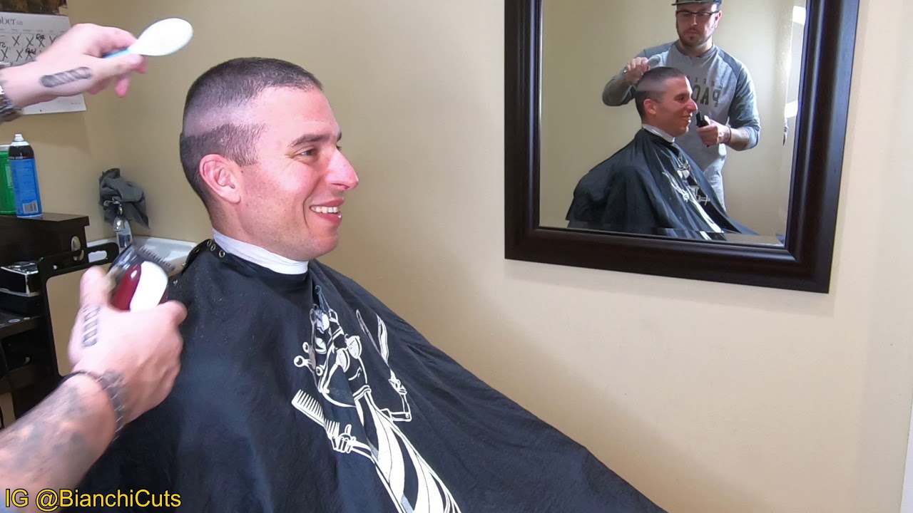 HAIRCUT TUTORIAL #47 (high and tight bald fade how to)
