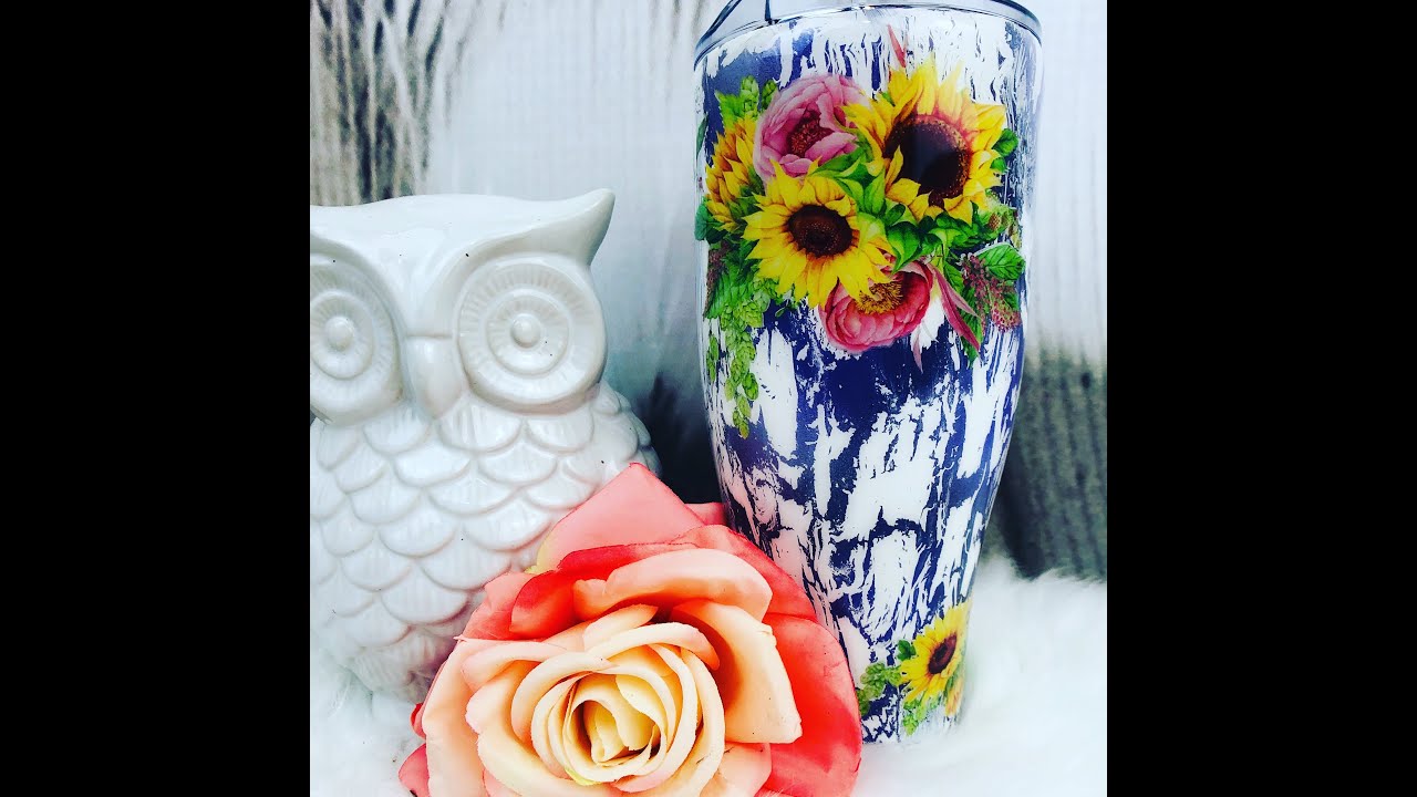 How to Crackle a Tumbler with School Glue and Paint