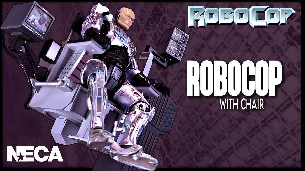 NECA Ultimate Battle Damaged RoboCop со стулом