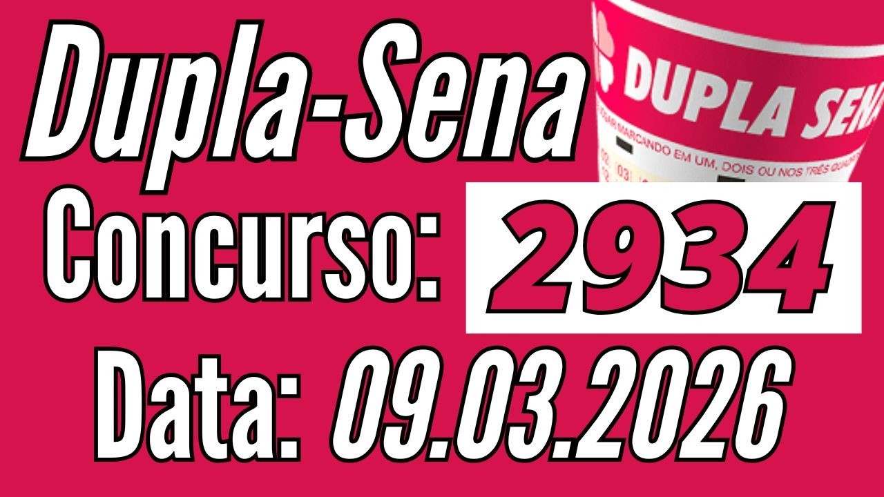 🢂 Resultado Dupla Sena de hoje 9/03 concurso 2934 ganhadores de hoje / Fernando Arruda Loterias