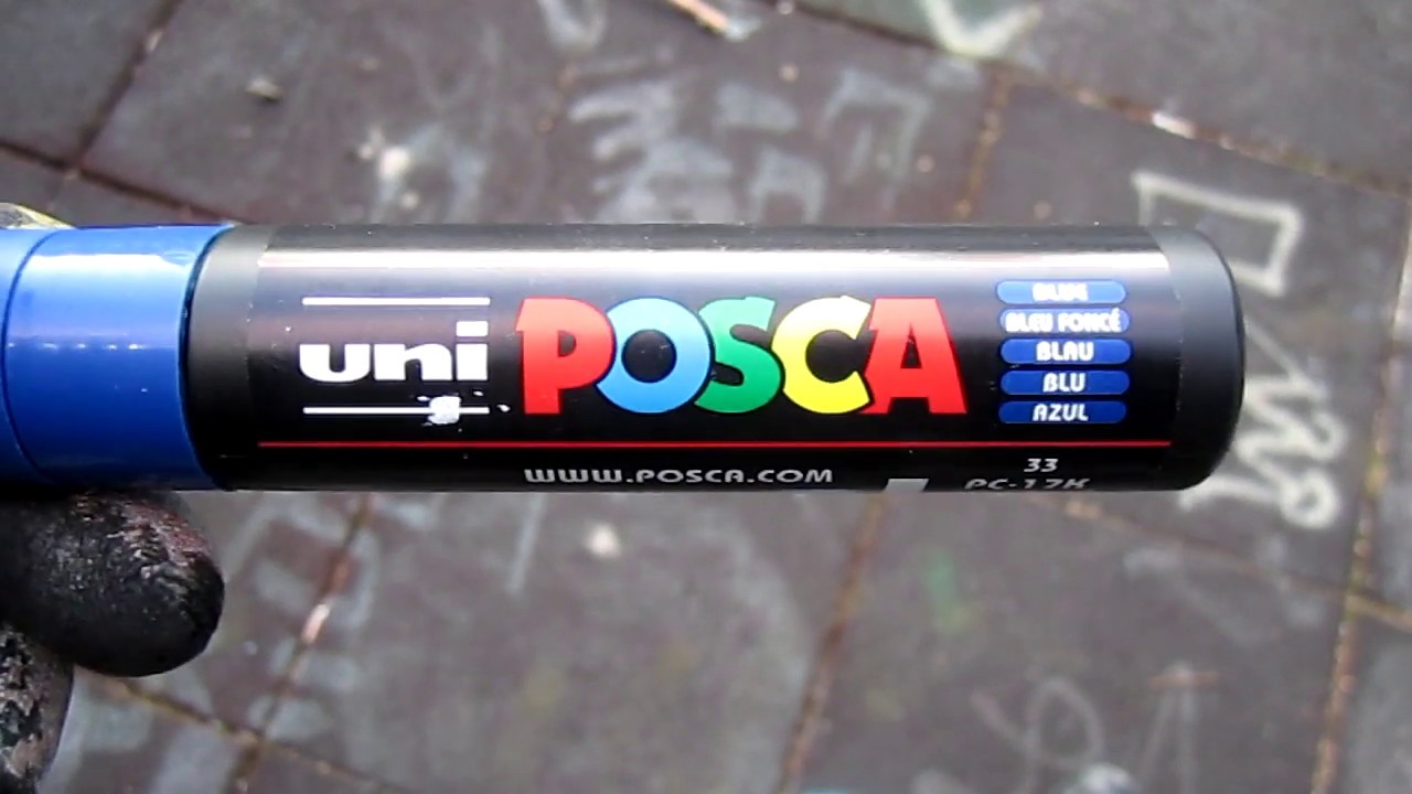 Posca PC-17k BLUE Test