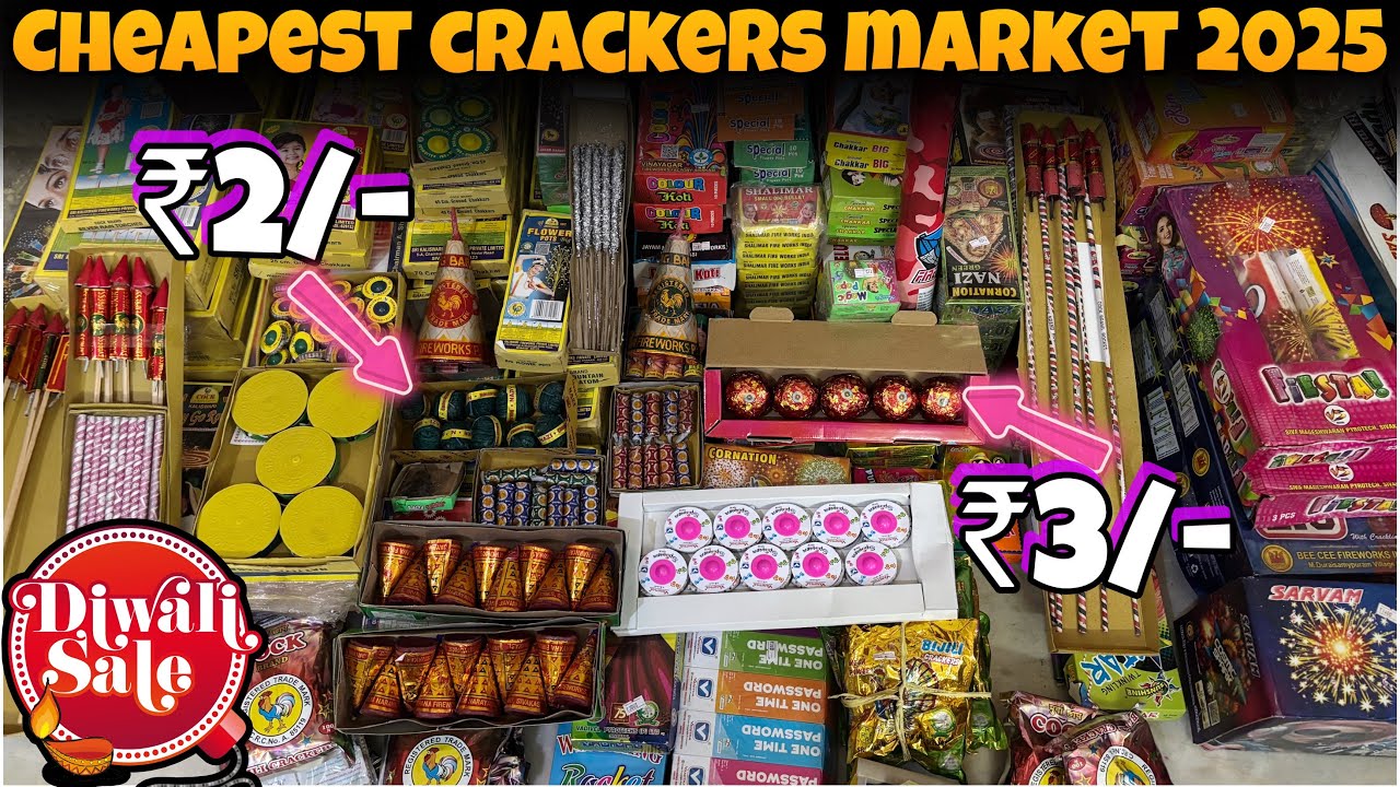 Cheapest Cracker Market 2025 | Green Crackers At 90% Off | All Types Of Crackers At Big Discount