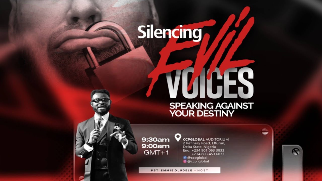 Silencing Evil Voices Speaking Against Your Destiny | Pastor Emmie Oludele| #CCPSundays | 23-10-2022